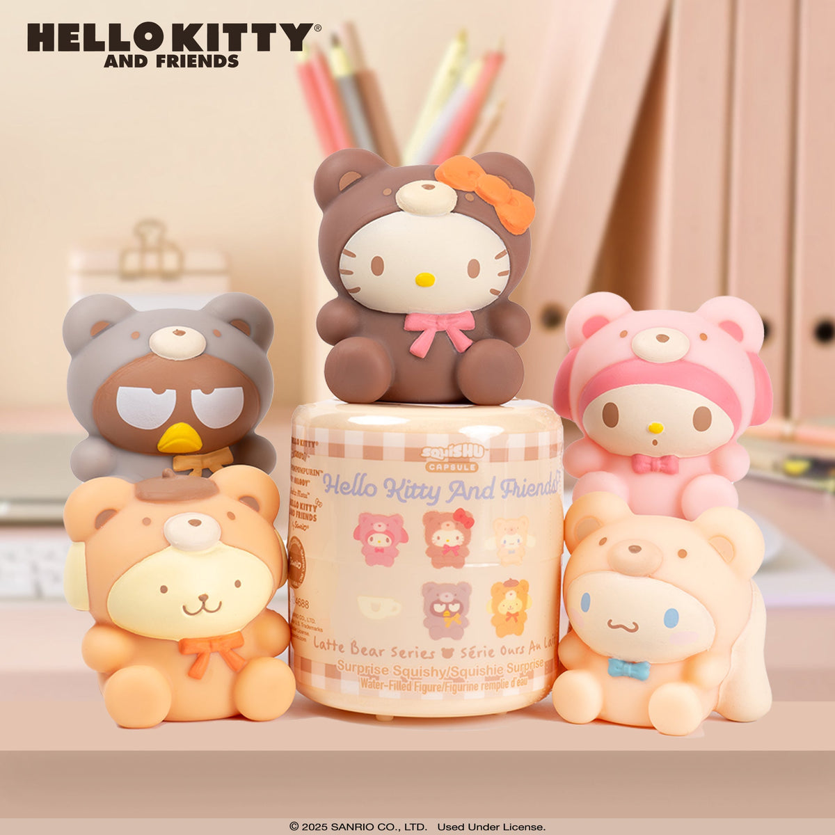 Hello Kitty and Friends Latte Bear Capsule Squishies (Series 7)