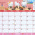 Hello Kitty 2025 Monthly Sheet Calendar