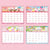 Hello Kitty 2025 Monthly Sheet Calendar