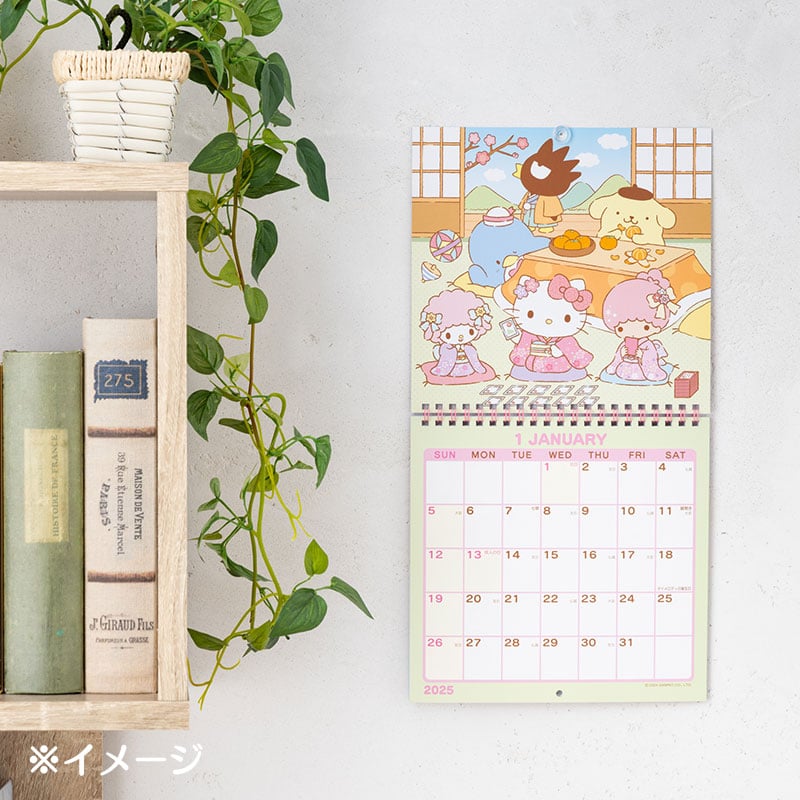 Sanrio Characters 2025 Wall Calendar