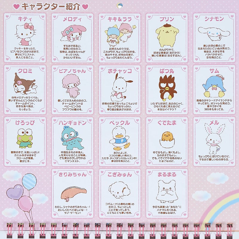 Sanrio Characters 2025 Wall Calendar