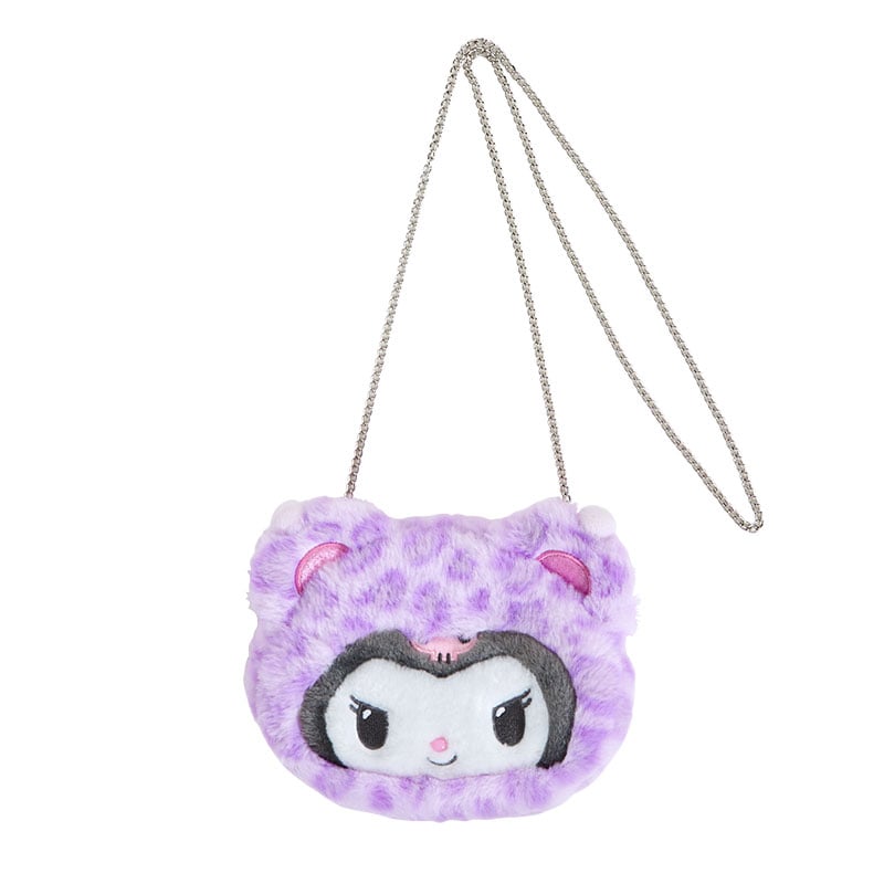 Kuromi Plush Crossbody Bag (Leopard Pals Series)