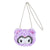 Kuromi Plush Crossbody Bag (Leopard Pals Series)