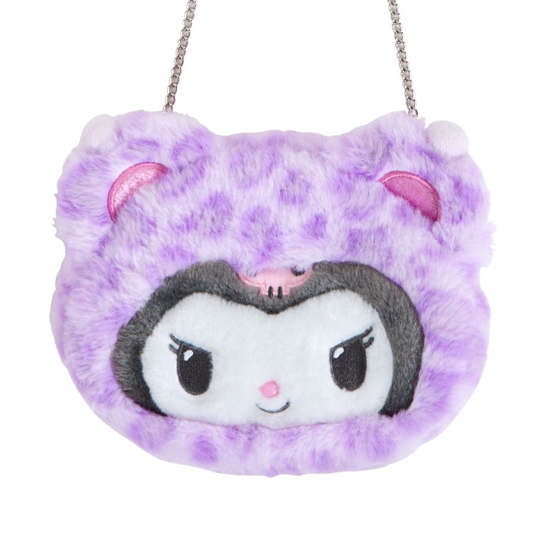 Kuromi Plush Crossbody Bag (Leopard Pals Series)