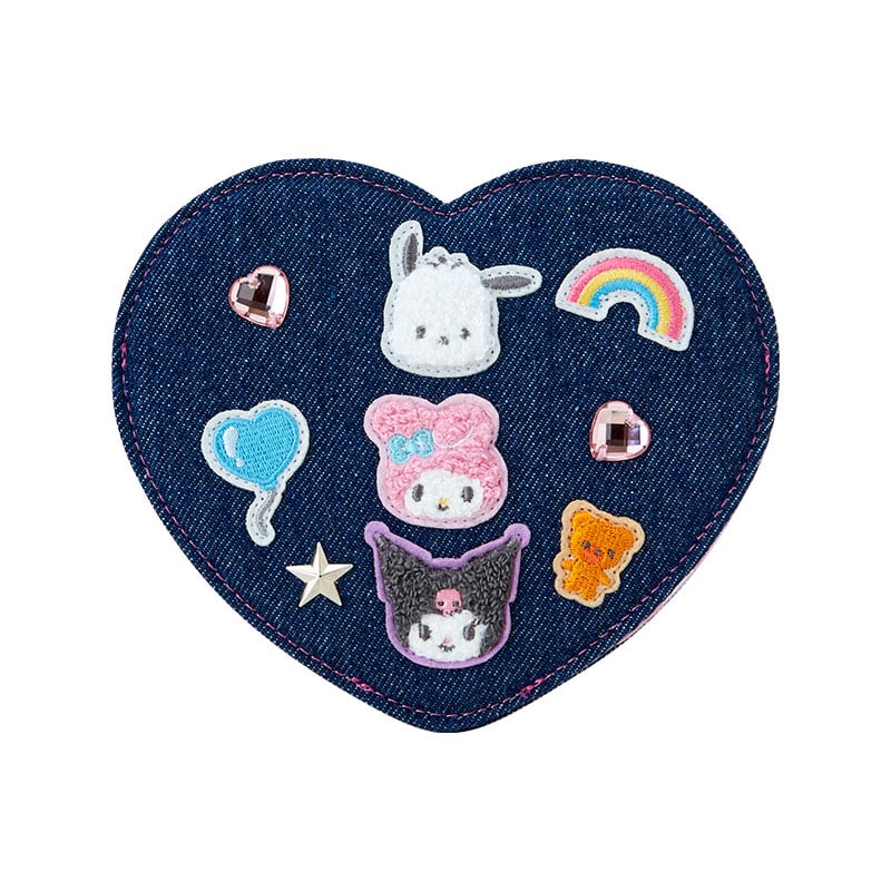 Sanrio Characters Folding Stand Mirror (Denim Patch Series)