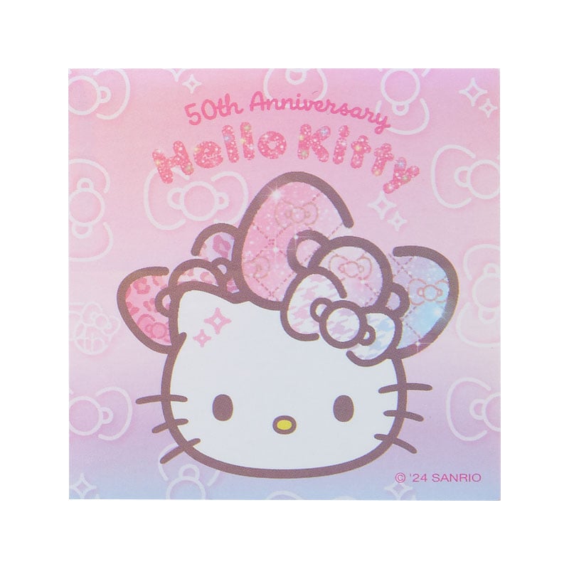 Hello Kitty Sticker &amp; Pouch Set 50th Anniv. (Fashionable Ribbons Series)