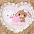 Sugarbunnies Plush Zipper Pouch (Heisei Fluffy Heart Series)