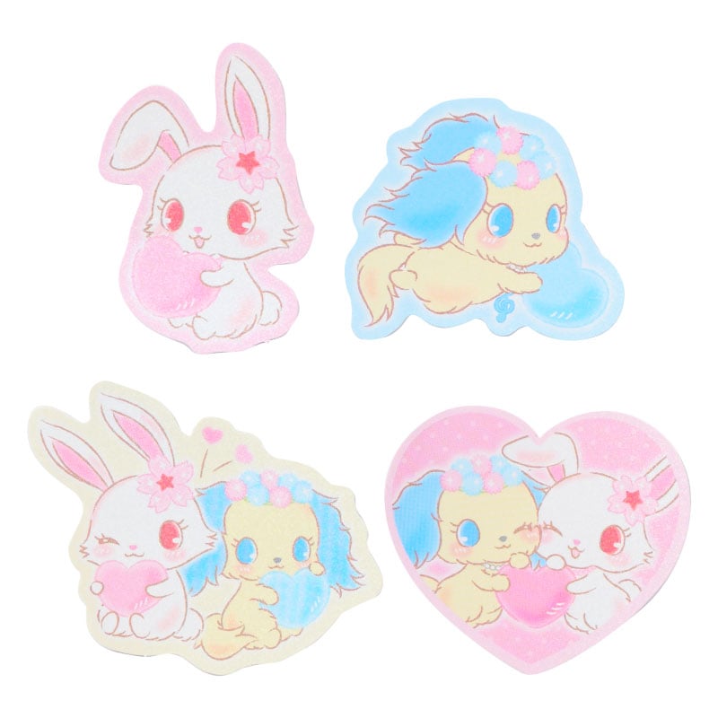 Jewelpet 16-pc Sticker Pack (Heisei Fluffy Heart Series)