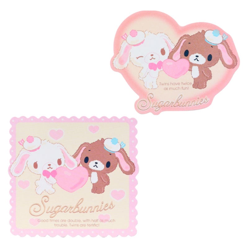 Sugarbunnies 16-pc Sticker Pack (Heisei Fluffy Heart Series)