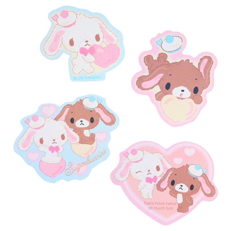 Sugarbunnies 16-pc Sticker Pack (Heisei Fluffy Heart Series)