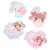 Sugarbunnies 16-pc Sticker Pack (Heisei Fluffy Heart Series)