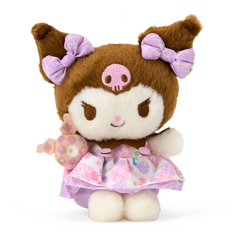 Kuromi Plush Mascot Keychain (Retro Pastel Series)