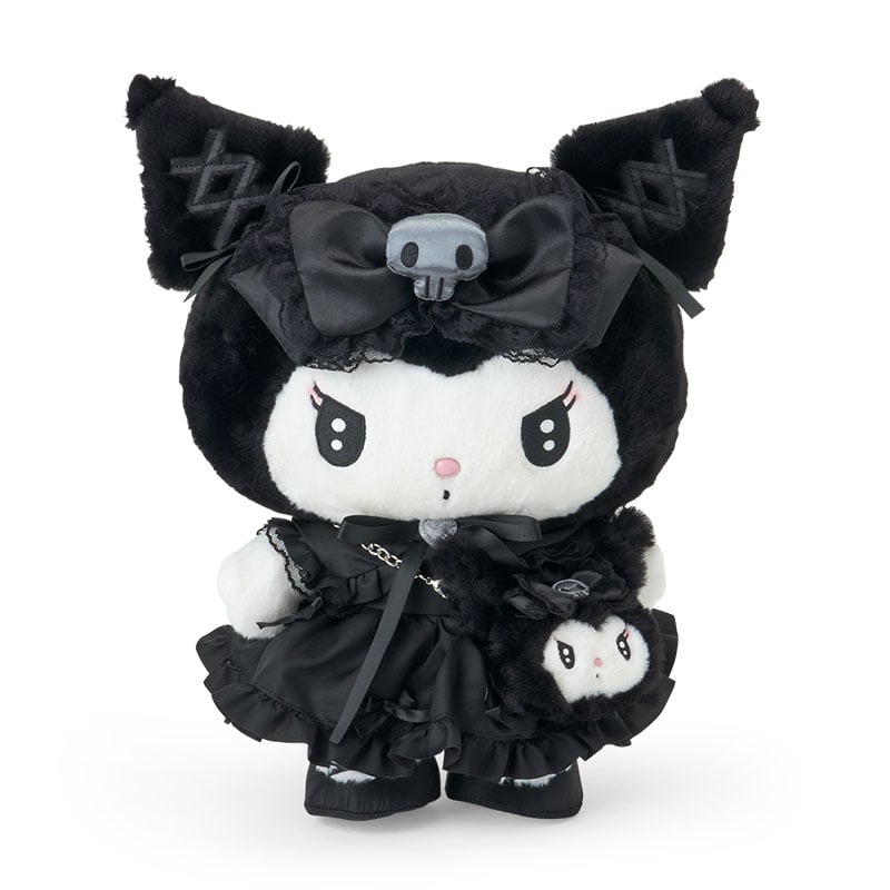 Kuromi 14&quot; Boxed Plush &amp; Bag Charm Set (Midnight Melokuro Series)