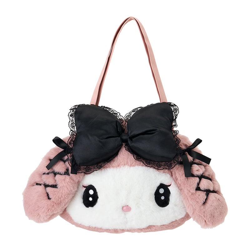 My Melody Plush Tote Bag (Midnight Melokuro Series)