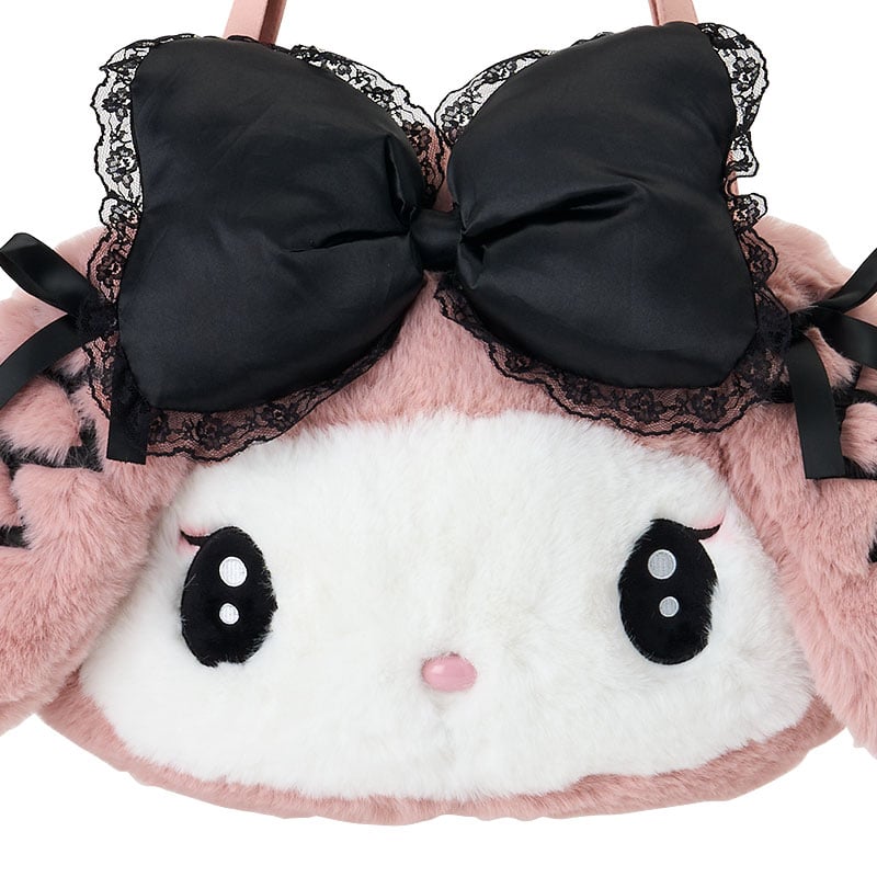 My Melody Plush Tote Bag (Midnight Melokuro Series)