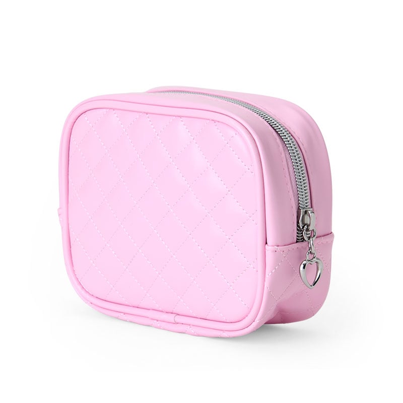 Hello Kitty Pink Quilted Zipper Pouch (I Love Hello Kitty Series)