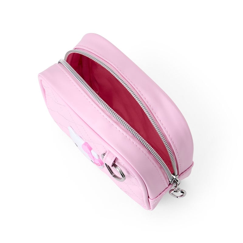 Hello Kitty Pink Quilted Zipper Pouch (I Love Hello Kitty Series)