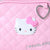 Hello Kitty Pink Quilted Zipper Pouch (I Love Hello Kitty Series)