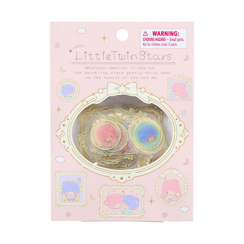 LittleTwinStars 51-pc Mini Sticker Pack (Pastel Frame Design Series)