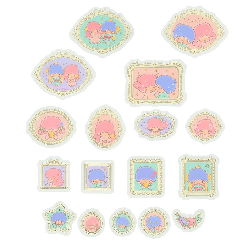 LittleTwinStars 51-pc Mini Sticker Pack (Pastel Frame Design Series)