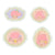 LittleTwinStars 51-pc Mini Sticker Pack (Pastel Frame Design Series)