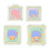 LittleTwinStars 51-pc Mini Sticker Pack (Pastel Frame Design Series)
