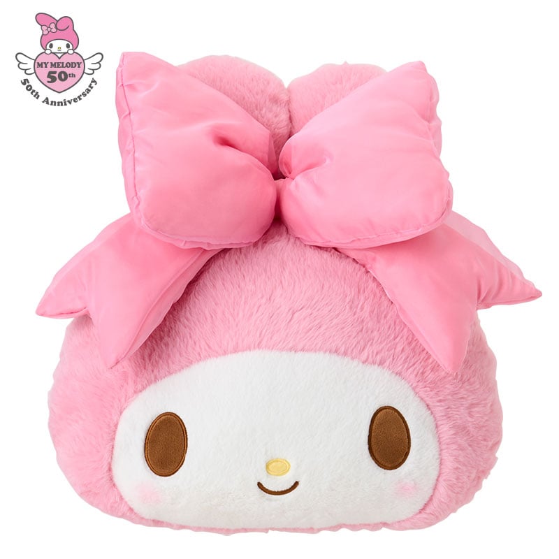 My Melody Face Plush (50th Anniv. Ribbon Series)