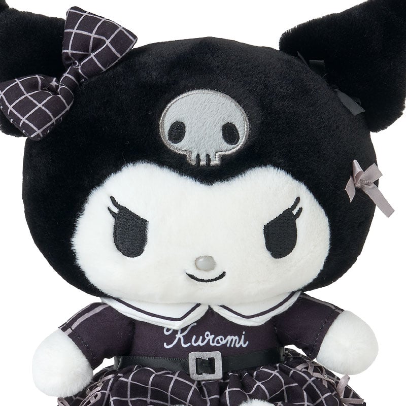 Kuromi 8&quot; Plush (Silver Houndstooth Series)