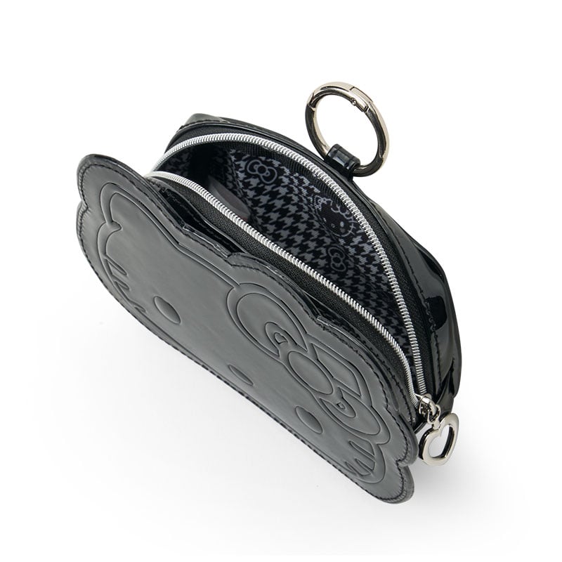 Hello Kitty Mini Zipper Pouch (Silver Houndstooth Series)