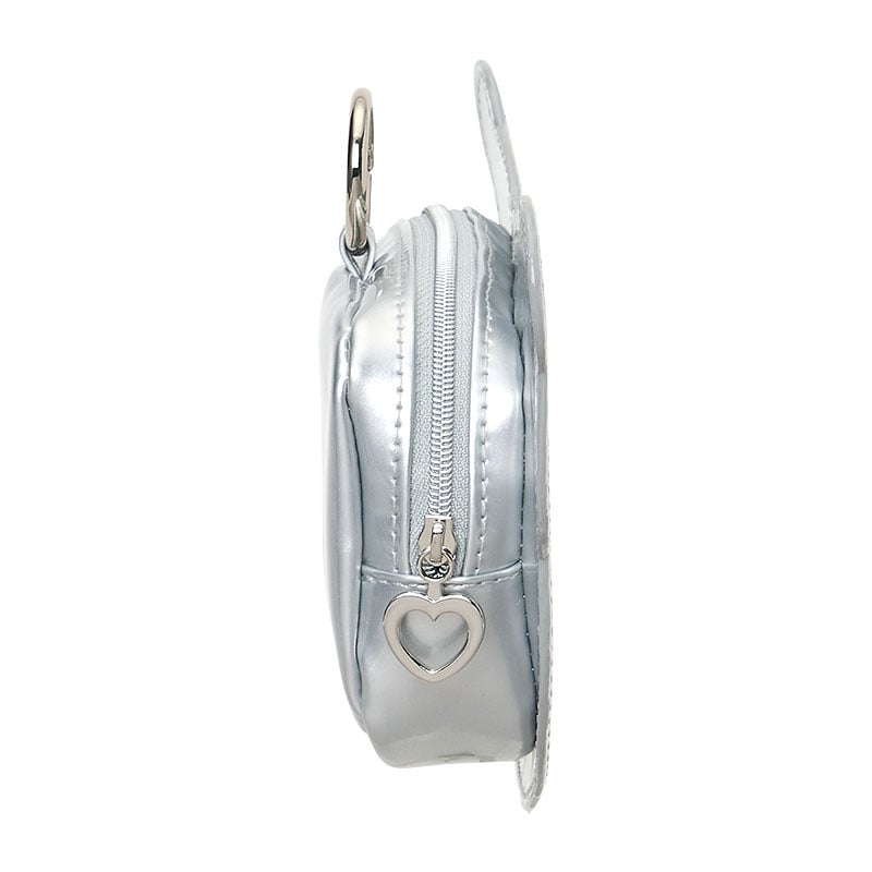Kuromi Mini Zipper Pouch (Silver Houndstooth Series)