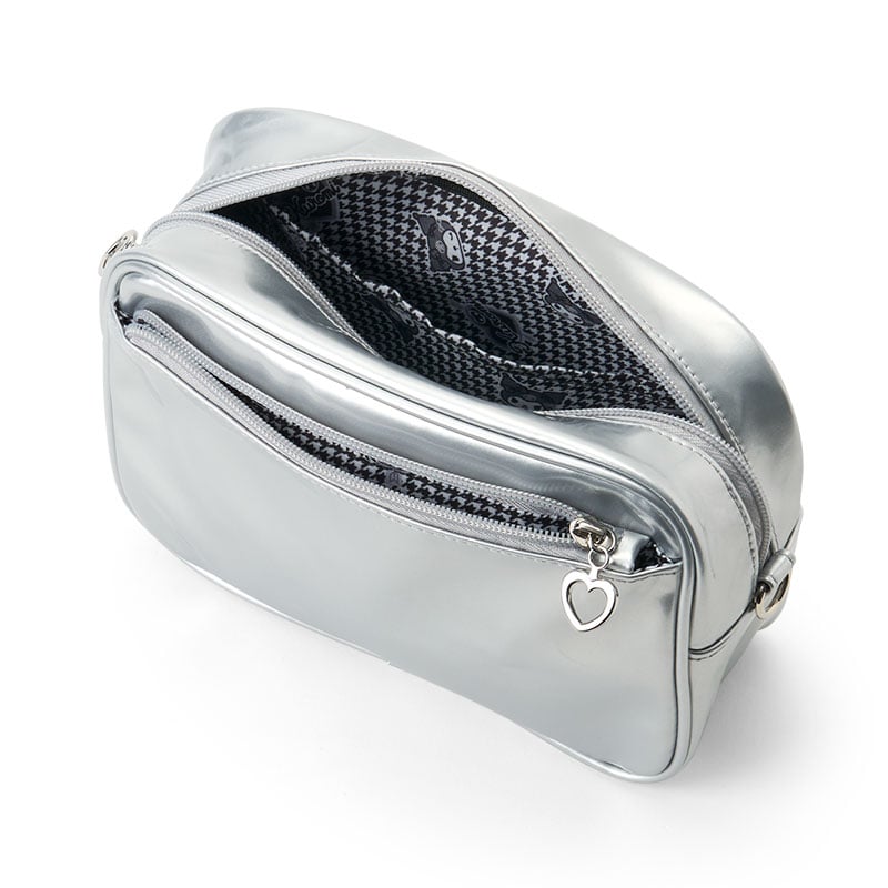 Kuromi Crossbody Bag (Silver Houndstooth Series)