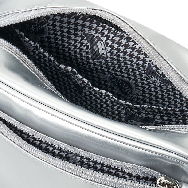 Kuromi Crossbody Bag (Silver Houndstooth Series)