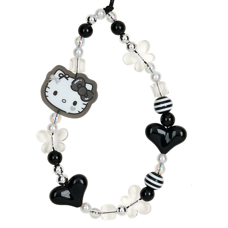 Hello Kitty Smartphone Charm Set (Silver Houndstooth Series)