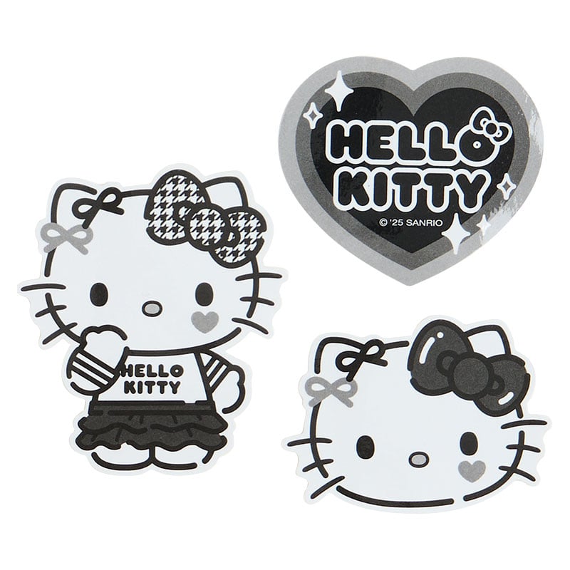 Hello Kitty Smartphone Charm Set (Silver Houndstooth Series)