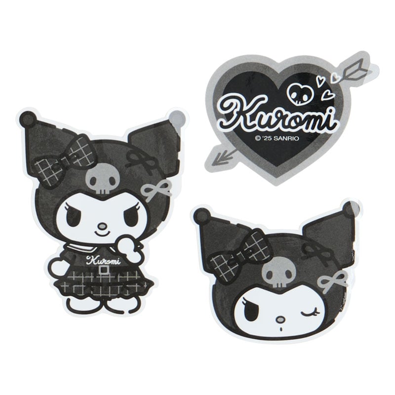 Kuromi Smartphone Charm Set (Silver Houndstooth Series)