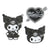 Kuromi Smartphone Charm Set (Silver Houndstooth Series)