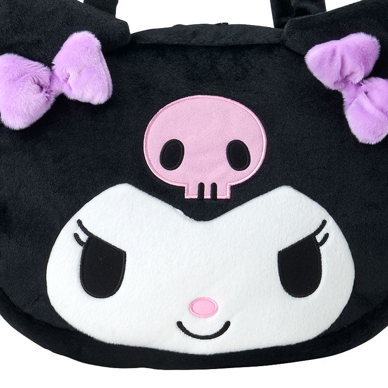 Kuromi Plush Face Tote Bag