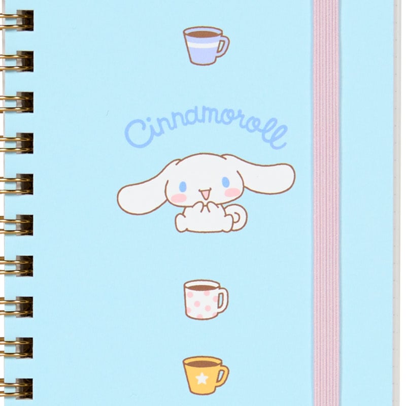 Cinnamoroll Slim Spiral Notebook (Elastic Closure)