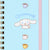 Cinnamoroll Slim Spiral Notebook (Elastic Closure)