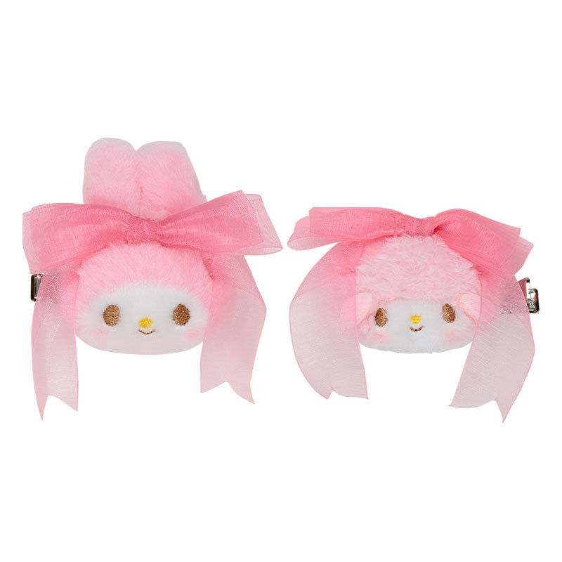 My Melody &amp; My Sweet Piano Plush Hair Clip Set (50th Anniv. Ribbon Series)
