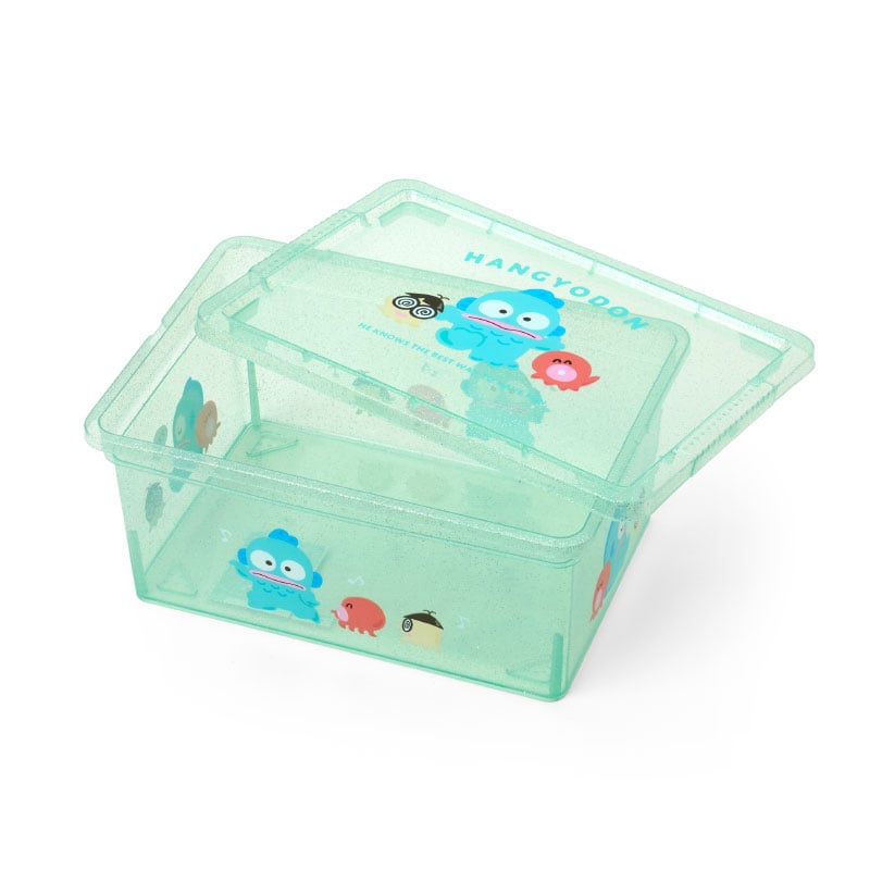 Hangyodon Clear Glitter Storage Bin (S)
