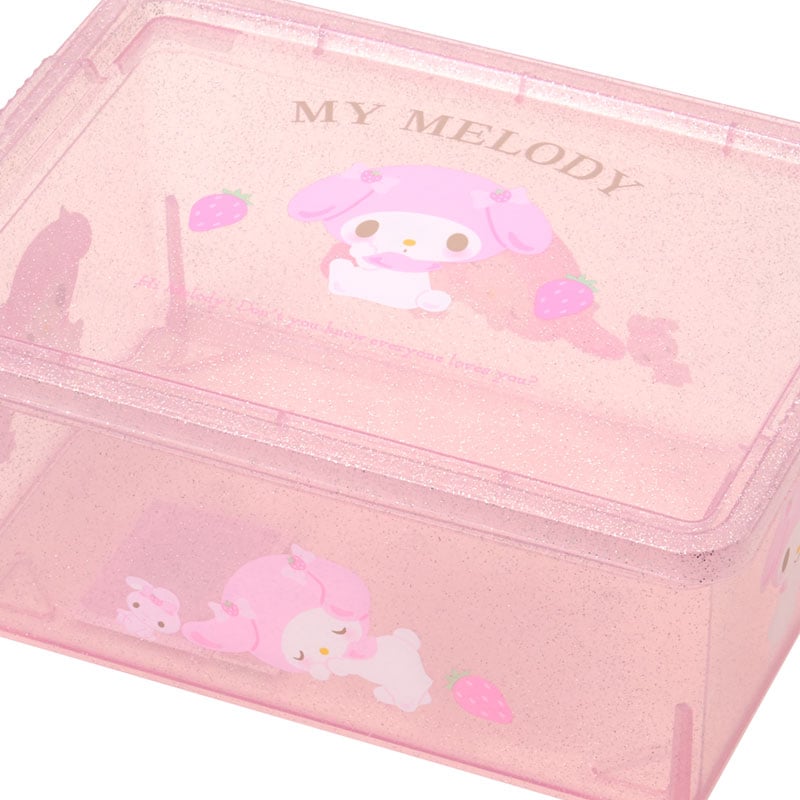 My Melody Clear Glitter Storage Bin (S)