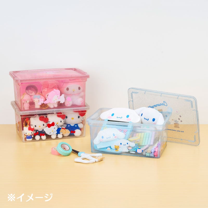 My Melody Clear Glitter Storage Bin (S)
