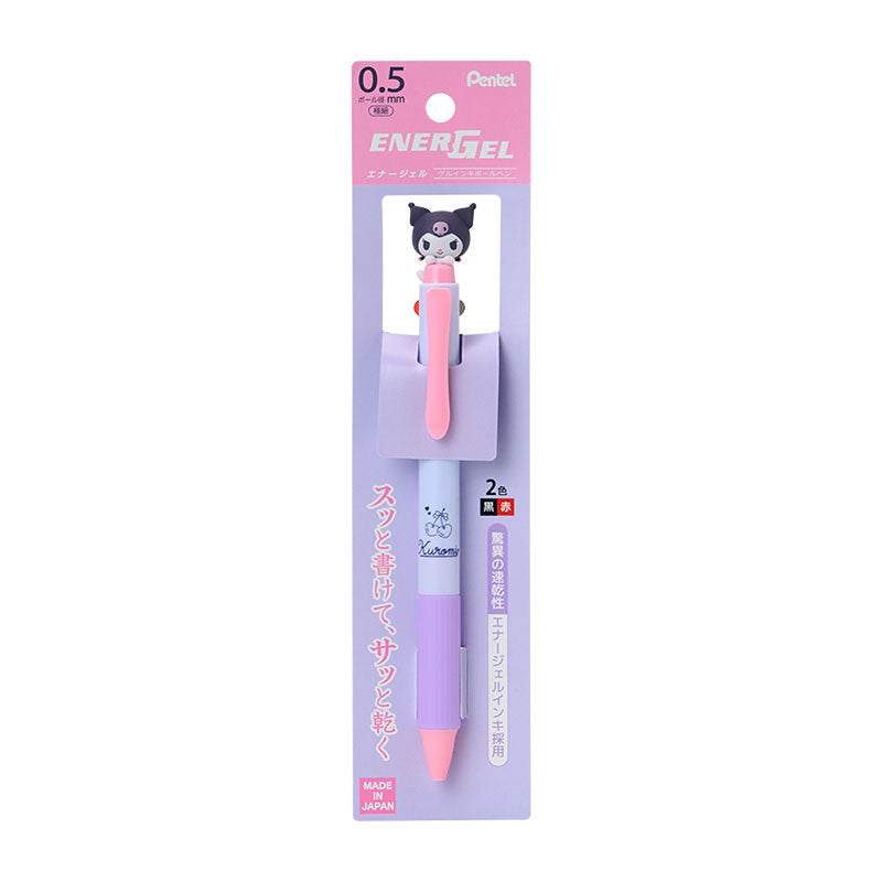 Kuromi 2-Color Pentel EnerGel Retractable Pen