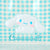 Cinnamoroll Clear Gingham Zipper Pouch