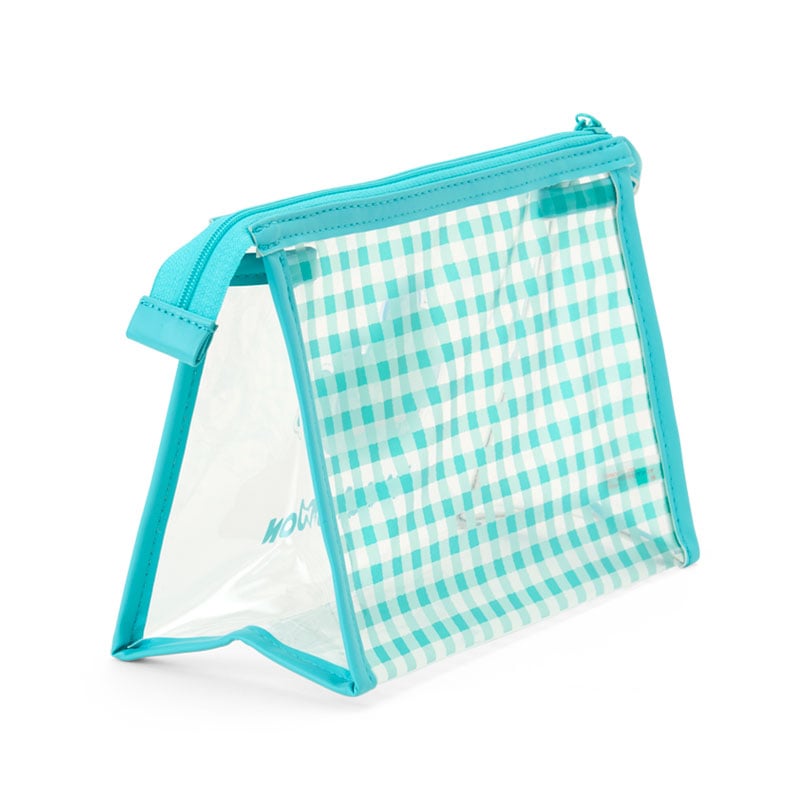 Hangyodon Clear Gingham Zipper Pouch