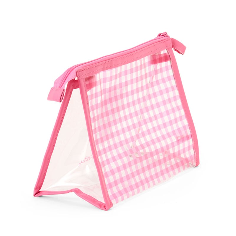 Hello Kitty Clear Gingham Zipper Pouch