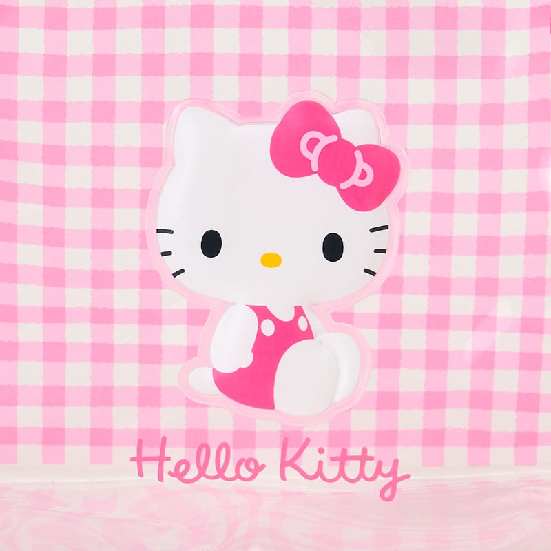 Hello Kitty Clear Gingham Zipper Pouch