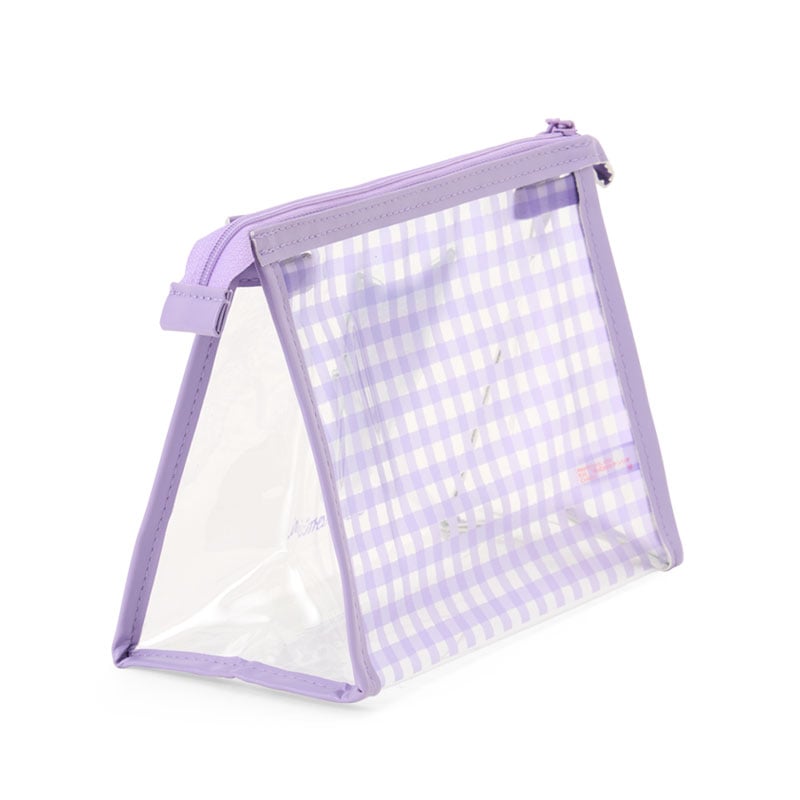 Kuromi Clear Gingham Zipper Pouch