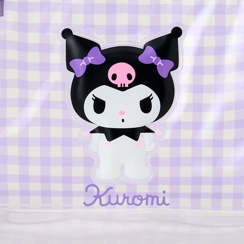 Kuromi Clear Gingham Zipper Pouch